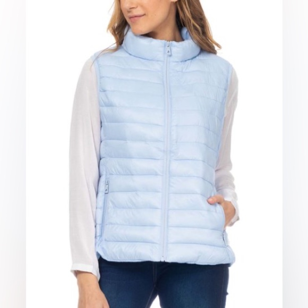 Ice Blue Winter Vest
